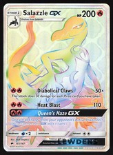 Salazzle GX - 151/147 - Rainbow Secret Rare - Burning Shadows - Pokemon Card on eBay