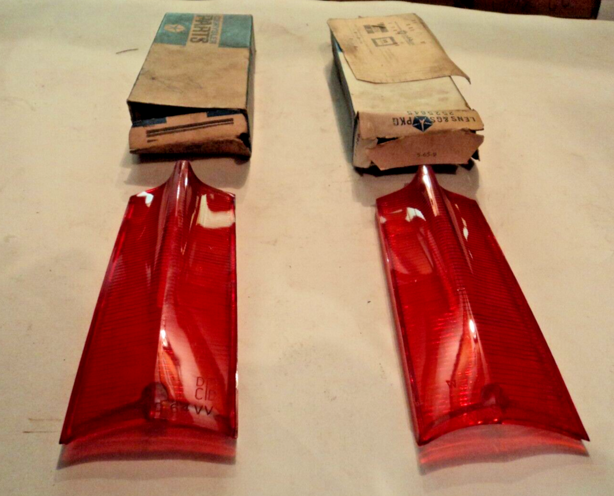 NOS Taillight lenses for 1964-1965 Plymouth Valiant & Barracuda