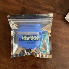 Ankyo Silicone Wireless Earbud Case With Hook Blue New Sealed Unused Target