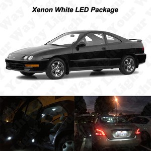 8 x white led interior bulbs license plate lights for integra interior lights