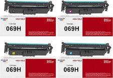 4x 069H Toner Cartridges w/ CHIP for Canon MF751,MF752,MF753,MF756,LBP673,LBP674