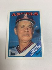 1988 Topps Manager Gene Mauch California Angels 