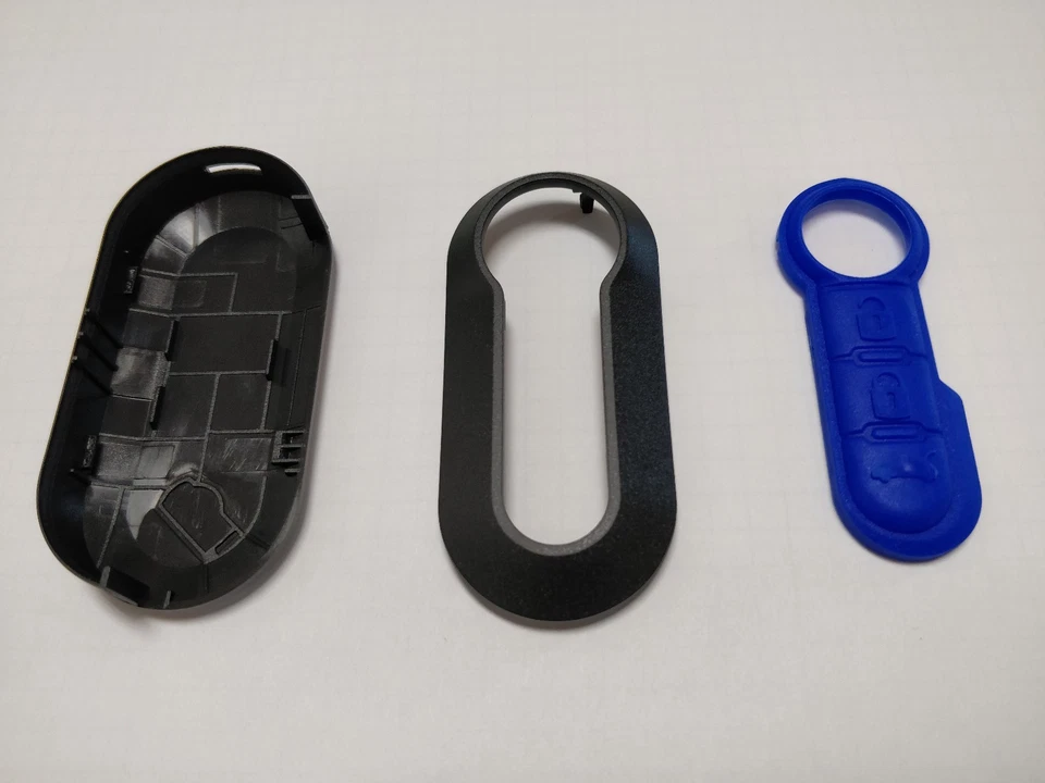 Funda Negro Y Botones Azul Elec Fiat Panda Ducato Bravo 500 Evo Lancia Delta - Imagen 1 de 1