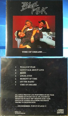Big Talk Time Of Dreams 北欧AORメロハー Big Talk - Time Of Dreams (CD, 1993, Artist's Label, German