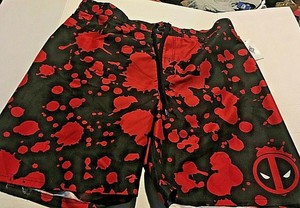 men's deadpool swim trunks