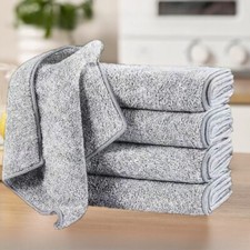 2X Kitchen Hand Towels Washing Dish Cloth Absorbent Dishcloth Soft Home Cleaning