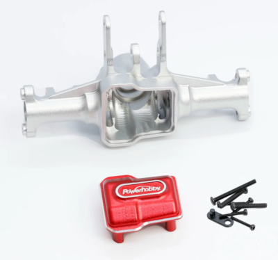 NEW Powerhobby Aluminum Front Axle Housing Silver FOR Traxxas TRX