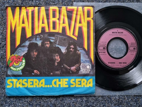 7" Single Vinyl Matia Bazar - Stasera... che sera GERMANY prezzo ebay