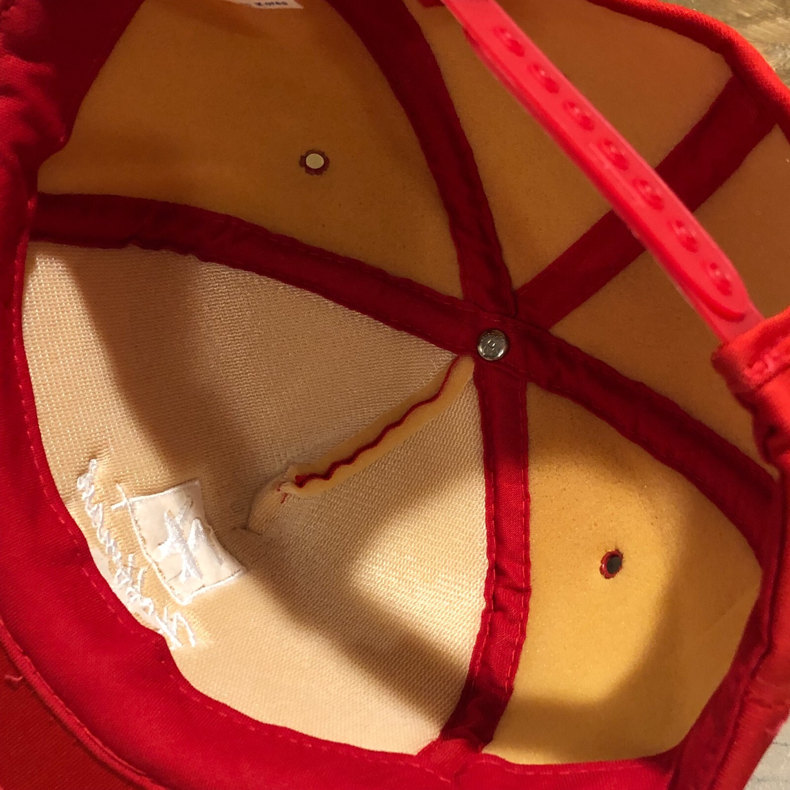 VTG Hoffman Engineering Hat Snapback Cap Mens Red… - image 11