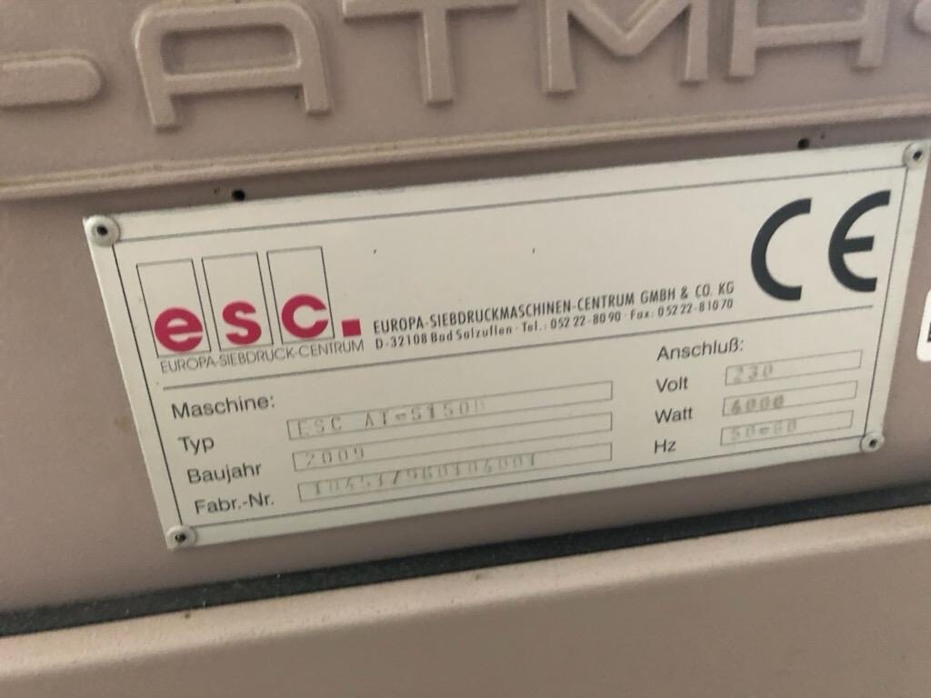  Siebdruckmaschine  ESC ATMACE 1014/G BJ2009 – Bild 2