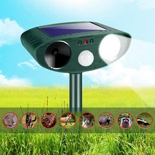 Solar Ultrasonic Repellent with Motion Detection 2 Pack for Outdoor Animals