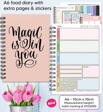 Diary Diet Plan,Easy, Journal, Book,Slimming World Compatible, 7 WK A6 Magic!