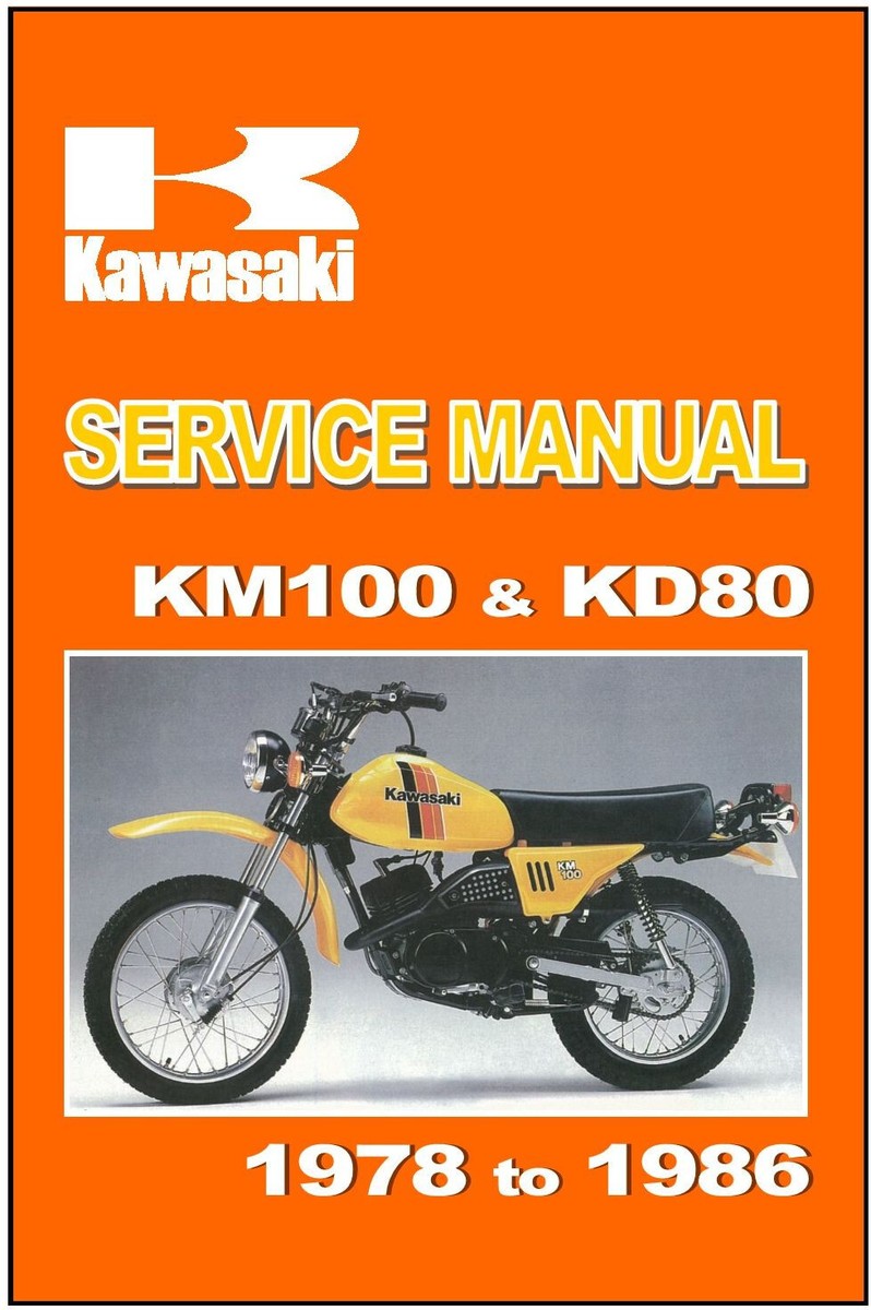 KAWASAKI Workshop Manual KD80 KD80M 1986 1987 & 1988 Service
