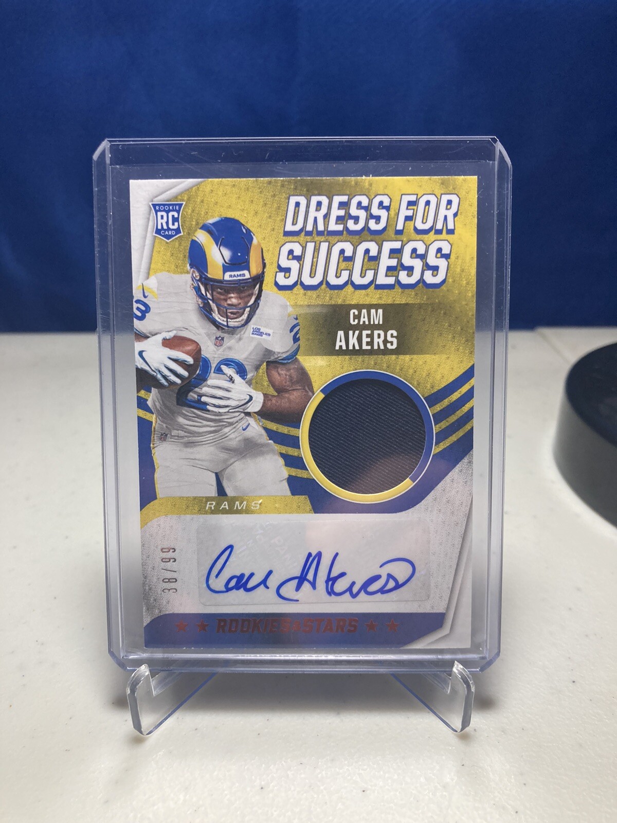 Cam Akers Panini Rookies & Stars Dress for Success Autograph Relics #DSCA Base