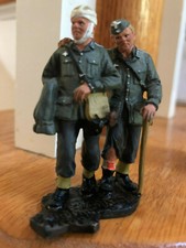Miniature "WWII British Wounded Pilots" 2" X 2.5"" Hand Paint Metal