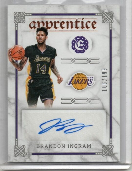 🔥Brandon Ingram 2016-17 Panini Excalibur Apprentice Rookie Auto 106/199 RC📈🔥