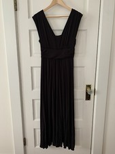 Anthropologie Maeve Black Maxi Dress S Chic Classic Neutral Minimalist Capsule