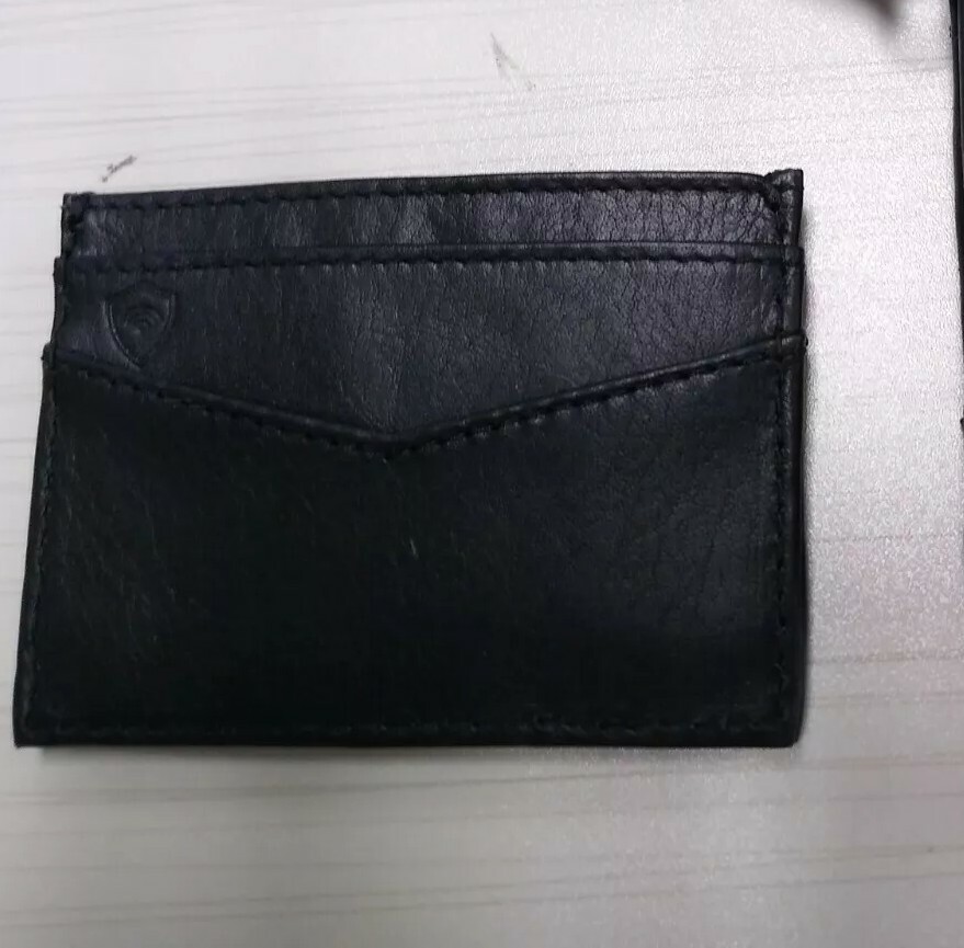 Vera Bradley Black Leather Carryall RFID Slim Card Case eBay