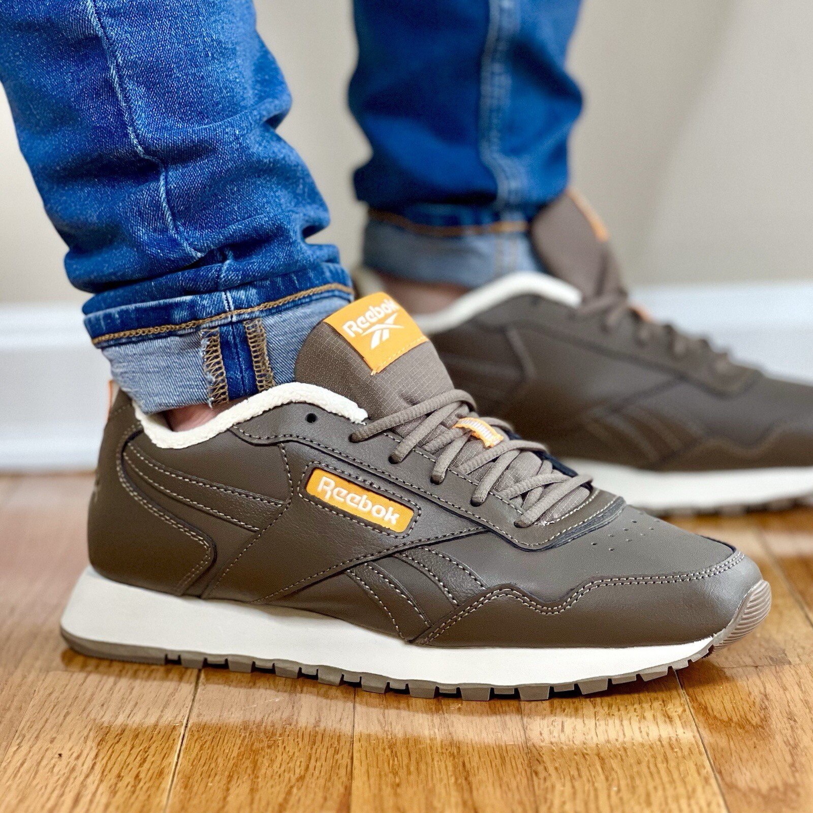 Мужские кроссовки для бега Reebok Classic Glide Коричневые кроссовки Athletic Trainers #902