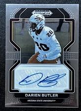 2022 Panini Prizm Draft Picks Football Darien Butler Auto 