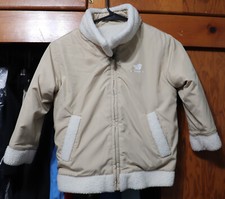 New Balance Camping Reversible Jacket Beige White Youth Small Import 120cm 5-6