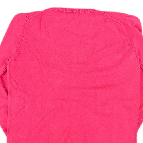 Fred Perry Sweatshirt V-Neck Pullover Mod 60S Pink Jumper Womens Medium - Picture 6 of 8