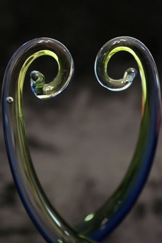 Murano Italian Art Glass - COLORFUL SPIRAL SCULPTURE - **Elegant Centerpiece** - Picture 5 of 7