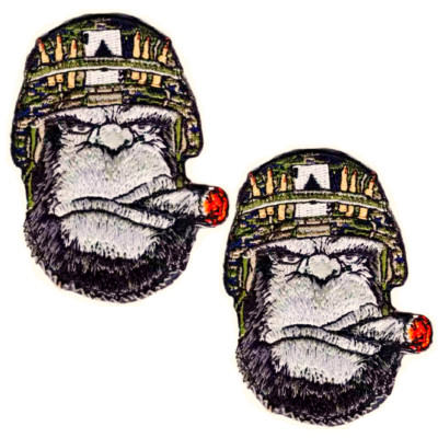 Lit Cigar Joint Embroidery Patch