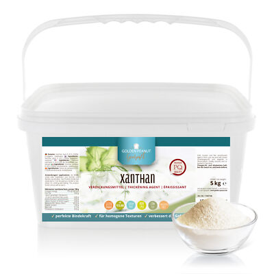 Xanthan Gum 5 kg E 415 Stabilisator Emulgator Bindemittel für Homogene Texturen