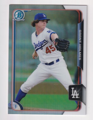 2015 Bowman Chrome Prospects REFRACTOR #BCP237 GRANT HOLMES RC Rookie 257/499