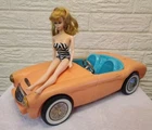 Vintage 1962 BARBIE 18” Austin Healey Irwin Mattel Convertible 1st Car (DAMAGED)