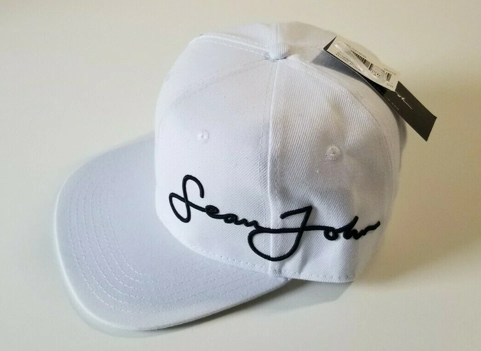 Gorra trasera a presión blanca Sean John (Diddy Puff Daddy) OS NUEVA CON ETIQUETAS $32.00 Foto 2 de 4
