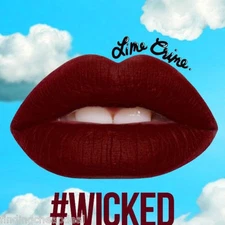 LIME CRIME VELVETINES WICKED DARK DEEP BLOOD RED LIPSTICK AUTHENTIC COSMETICS !!