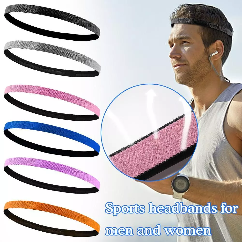 Proberos Head Band for Women Men, Premium Headband Sports Sweat Band,  Elastic Non Slip Hair Band for Running Sports Travel Fitness Riding (Pack  of 5) at Rs 595.00, Gurugram