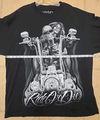 Ride Or Die Biker Skull Men's T-Shirt 