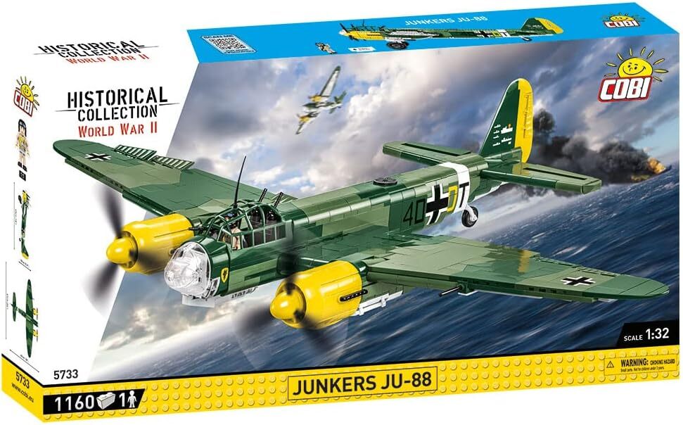 COBI - Aerei militari JUNKERS JU-88 - 1160 pezzi - 1/32 - COB5733
