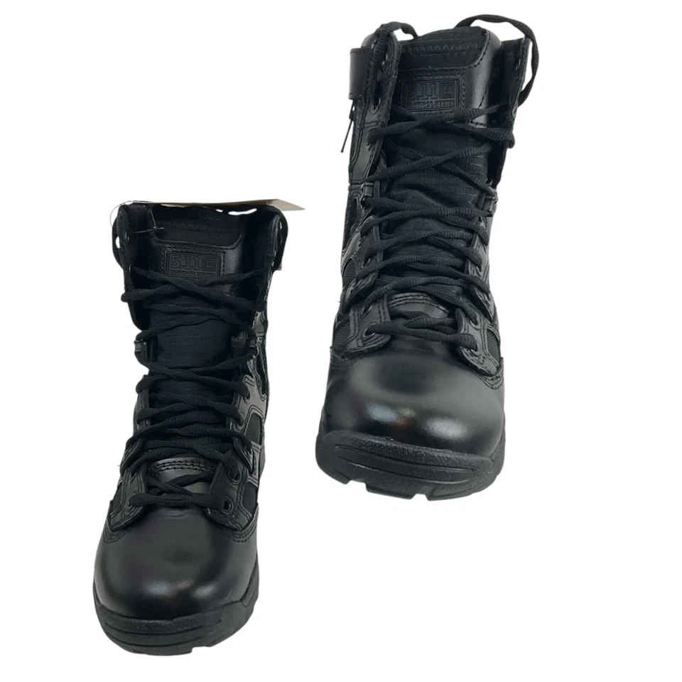 5.11 Tactical Boot Mens Sz 4 Womens Sz 6 Black Taclite 8in Side Zip 12034 $174 - Image 2 of 4