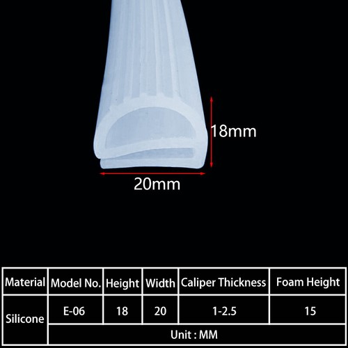 E-Type Silicone Sealing Strip High Temperature Resistant Steam Cabinet Oven Seal - Picture 14 of 69
