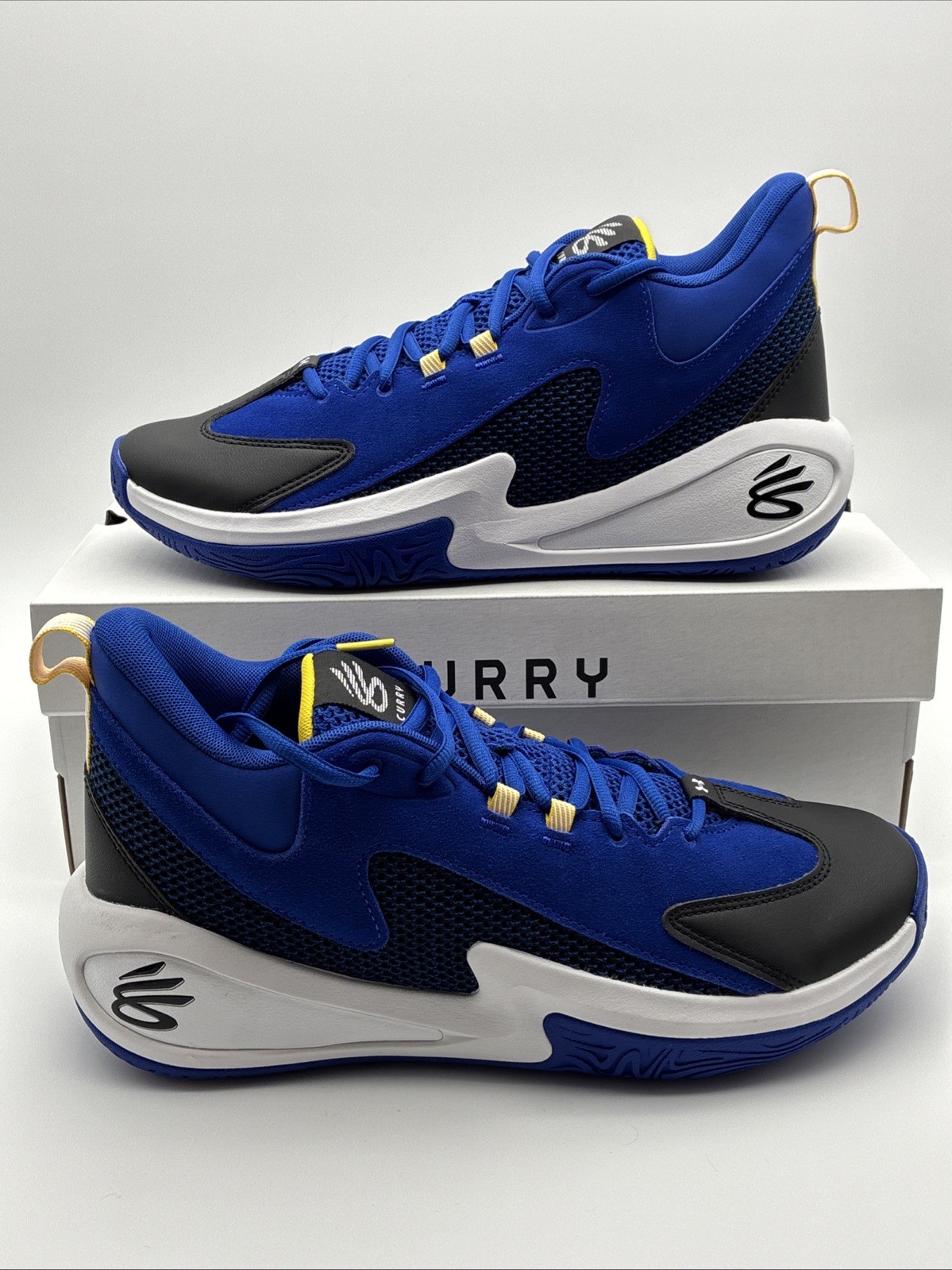 Under Armour Curry 3Z 25 SDE Blue White Yellow M10.5 W12 6000750-400 NWT