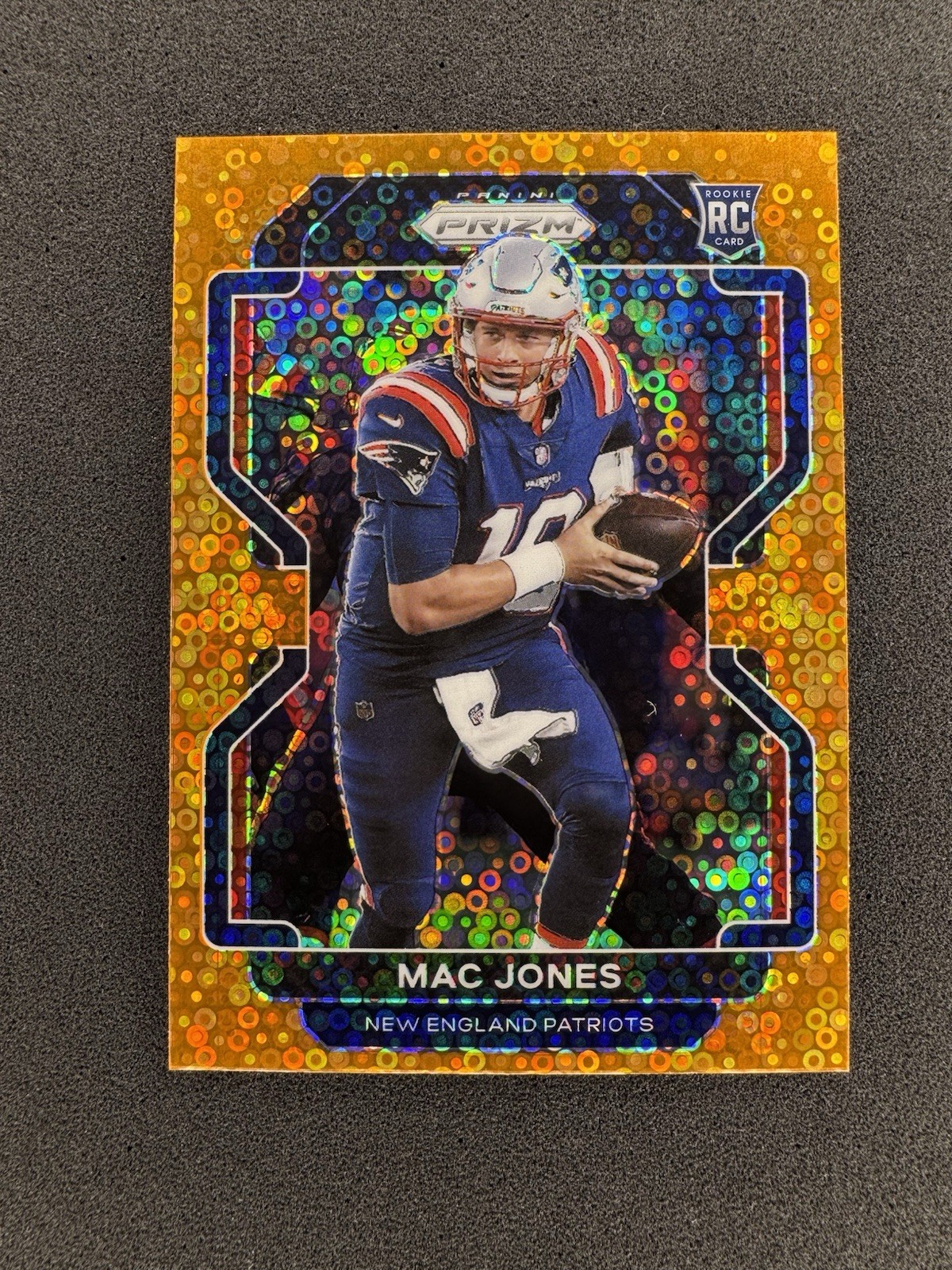 Mac Jones Orange Disco Prizm Rookie 2021 NFL Prizm Football #336 RC