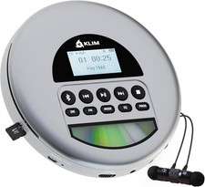 KLIM Nomad - New Version - Portable CD Player Walkman with Long-Lasting Battery
