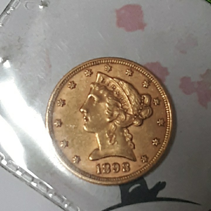 $5 Coronet Gold Coin (Very Fine)
