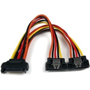 Startech 15 cm einrastendes SATA Power Y Splitter Kabel Adapter M/F 6'' Serial Ata Po