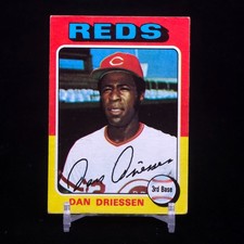 DAN DRIESSEN 1975 Topps #133 Cincinnati Reds 3rd Base Vintage MLB Baseball Card
