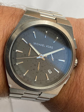 OROLOGIO DA POLSO UOMO MICHAL KORS MODELLO MK8337 TUTTO ACCIAIO cronografo quarzo