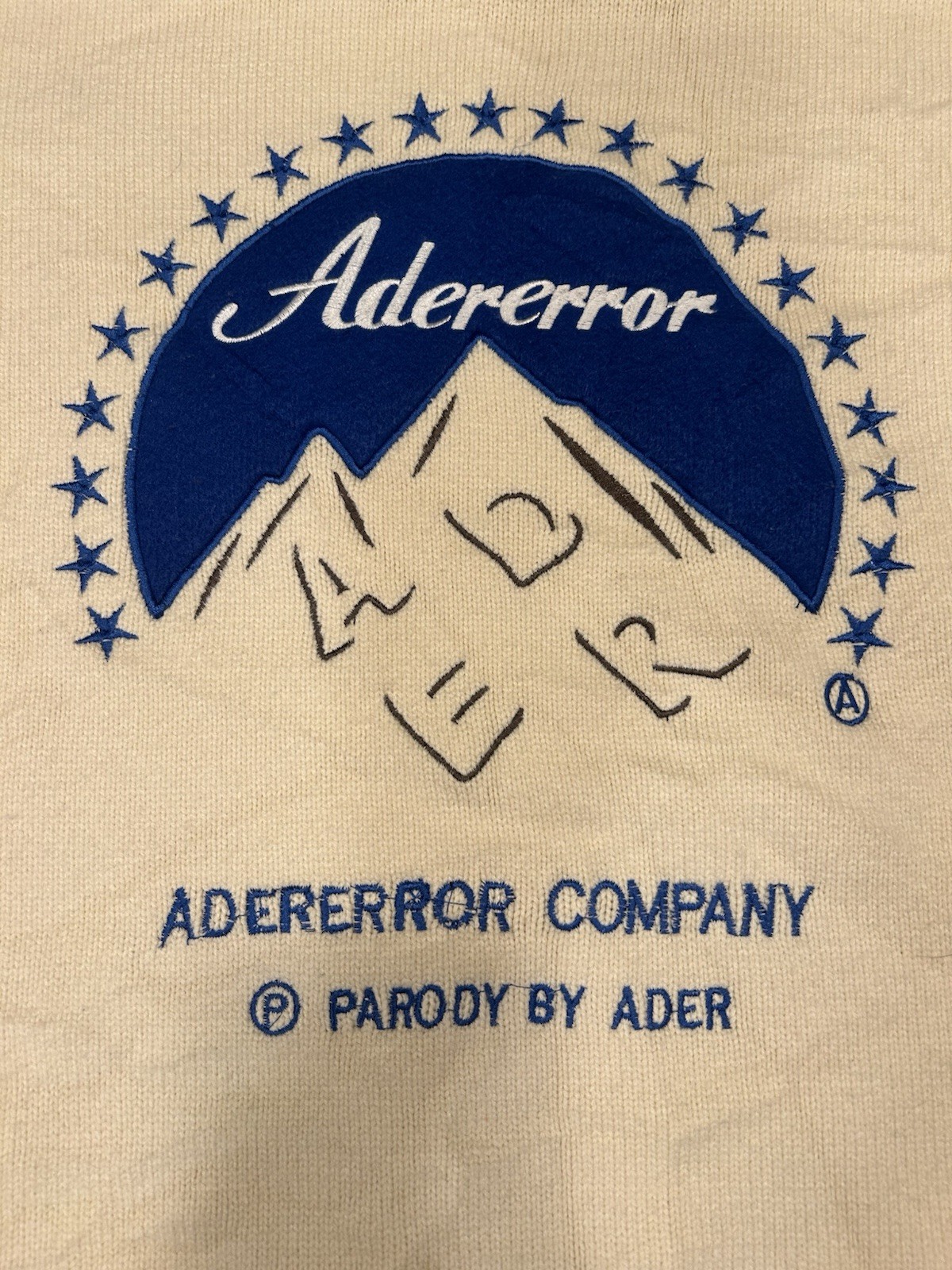ADER ERROR Graphic Turtleneck Pullover Sweater Cr… - image 2