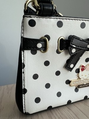 【新品未使用】SAMANTHAVEGA × HELLO KITTY ハンドバッグ Samantha Vega Hello Kitty Purse - White And Black Polka Dots | eBay