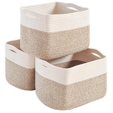 Storage Baskets for Organizing, Woven Storage Baskets for Shelves, Storage Ba...