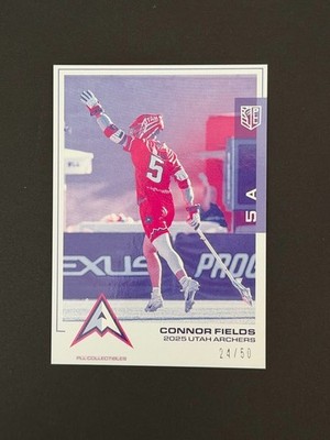 Connor Fields 2025 PLL Collectibles Premier Lacrosse League Spasm Card 24/50