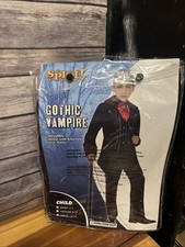 Spirit Halloween Costume Gothic Vampire Kids Child Size Small 4-6 NEW